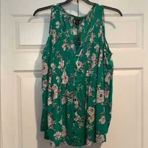 Torrid Green Sleeveless Blouse